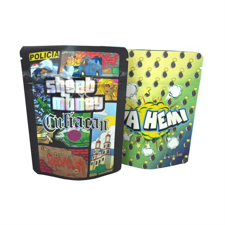 1oz Smell Proof Marijuana Bags Easy Closure With Top Zippers / Custom Printing
