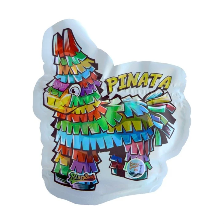 Die Cut Bag Bottle Shaped Irregular Ziplock Plastic Custom Mylar Bag