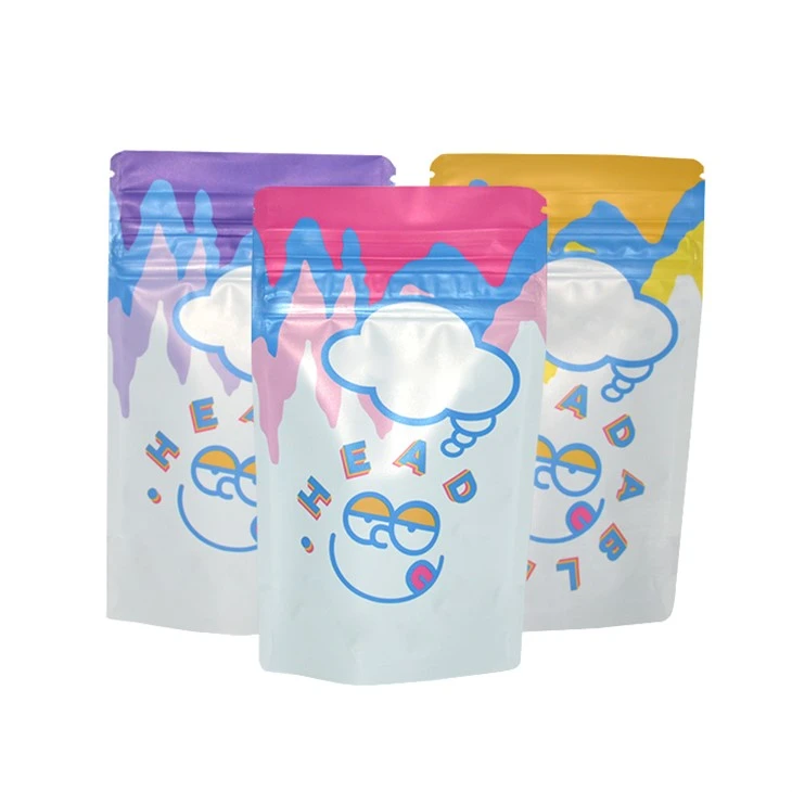 Empty Packaging Bags 3.5 Small Mylar Bag Package Smoking Dry Herb Baggies Zipper Resealable