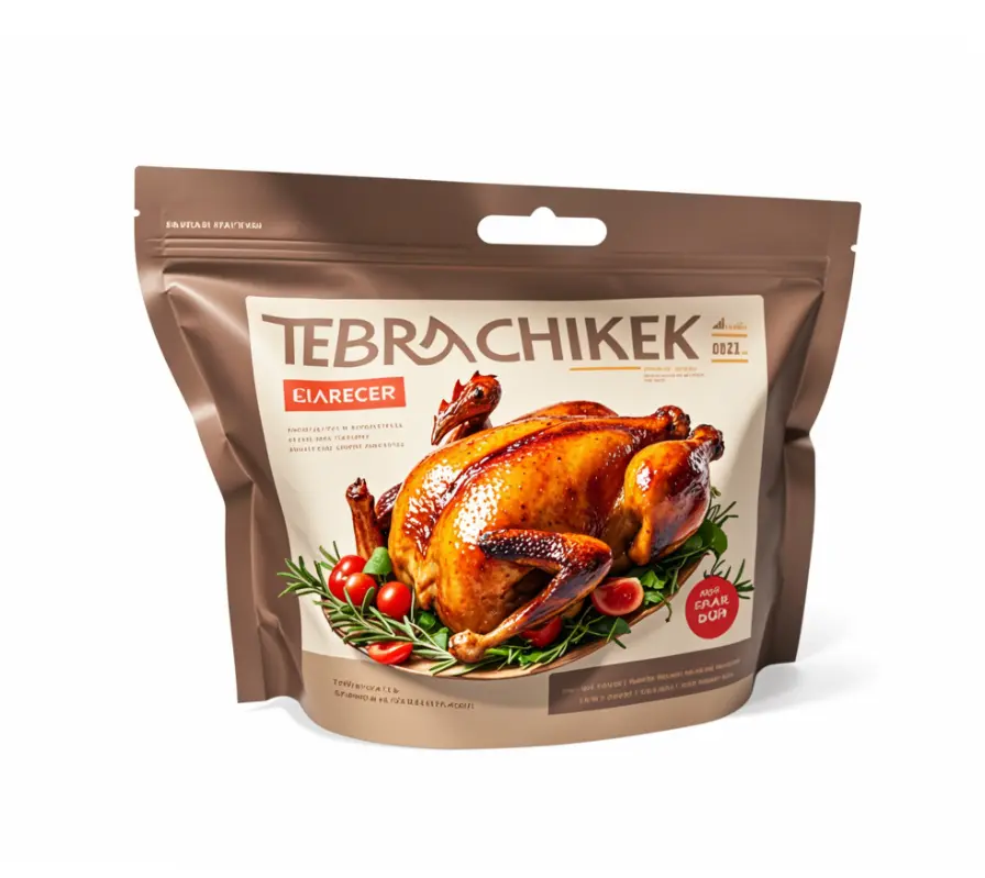 Stand Up Ziplock Roasted Food Packaging Bag factory