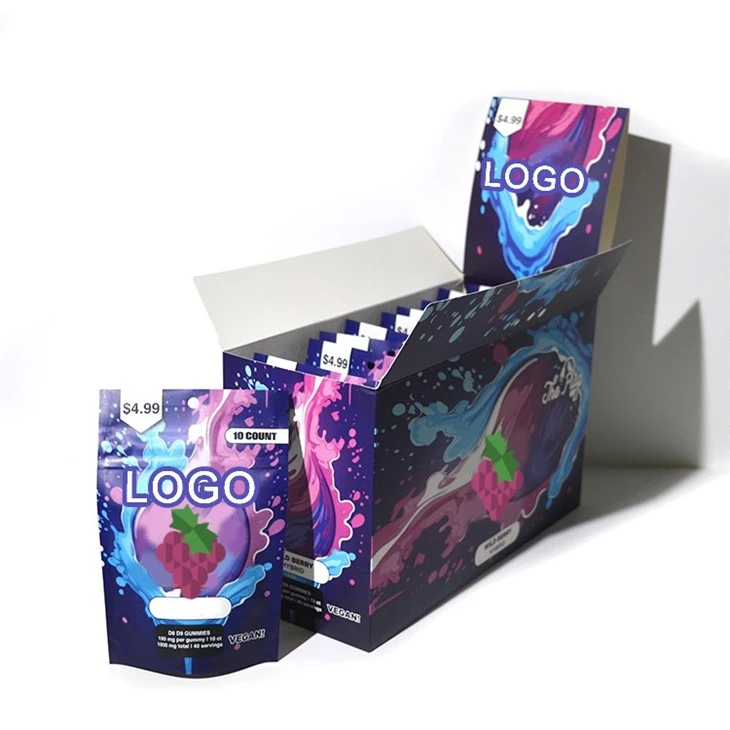 Gummies Candy édes ételek uzsonnás papírdobozok