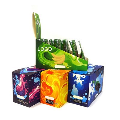 Kiskereskedelmi nyomtatott snackek kartondoboz, egyedi hullámkarton, gumiszerű papírzacskó dobozban